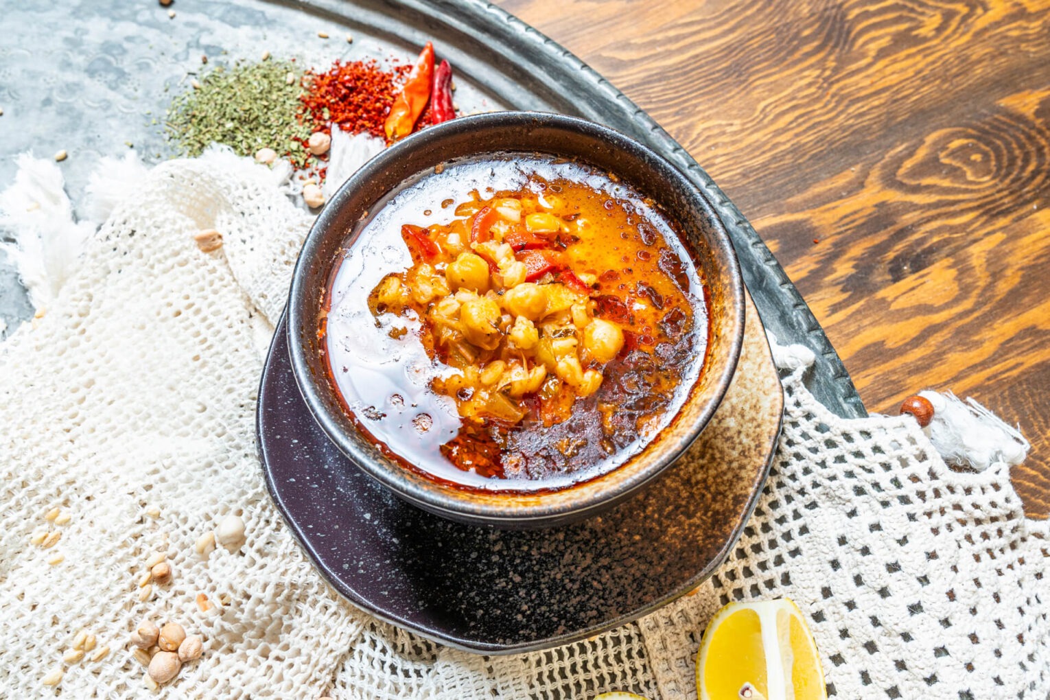 Avanos tandır çorbası servis tabağı