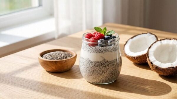 Hindistan Cevizi Sütlü Chia Puding