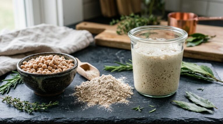 Nohut Mayası ile Evde Doğal ve Sindirimi Kolay Ekmek Yapmanın Tüm Aşamaları