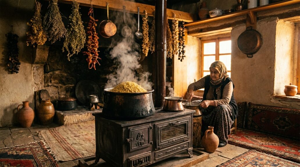 Geleneksel Gaziantep Firik Pilavı