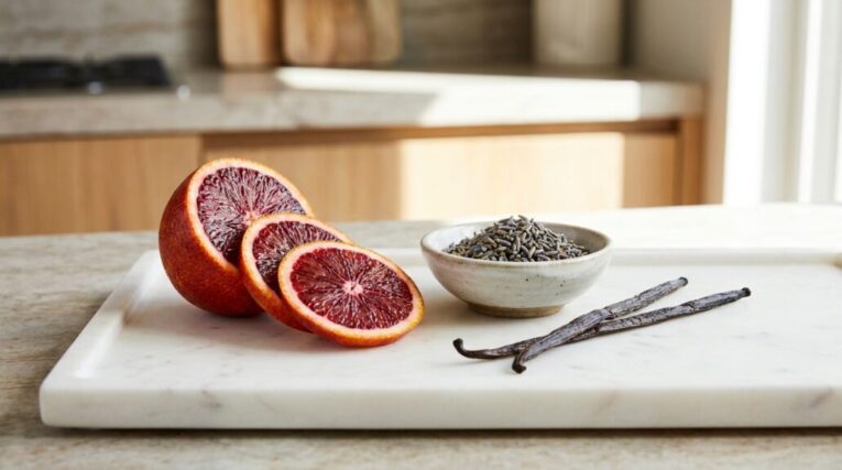 Mart Ayı İçin Şekersiz Kan Portakallı Lavantalı Creme Brulee