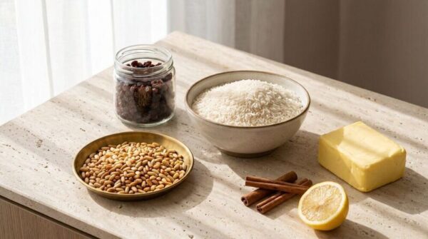 Limonlu ve otlu çam fıstıklı pilav