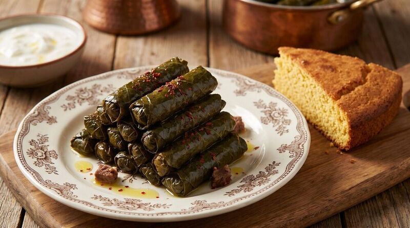 Geleneksel Rize Usulü Kavurmalı Kara Lahana Sarması
