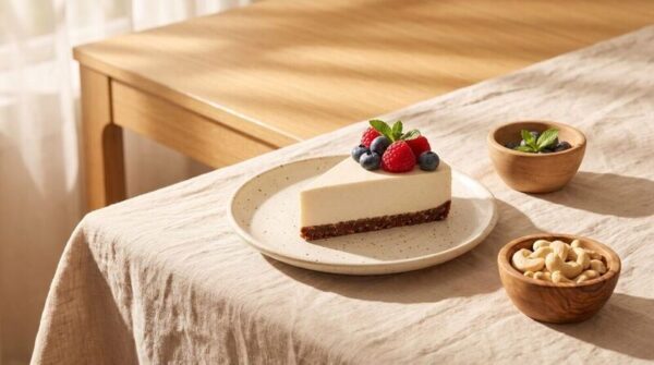 Klasik Orman Meyveli Vegan Cheesecake