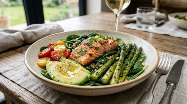 2. Izgara Somonlu ve Izgara Kuşkonmazlı Ilık Mutfak Salatası