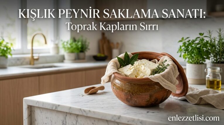Kış Hazırlıkları Kapsamında Toprak Kaplarda Kışlık Peynir Basma ve Saklama Yöntemleri